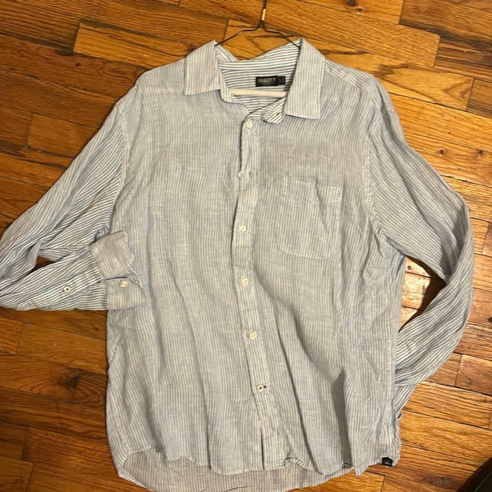 Faherty Reserve Linen Button Down